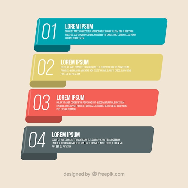 Bandiere informatiche con design classico Vettore gratuito