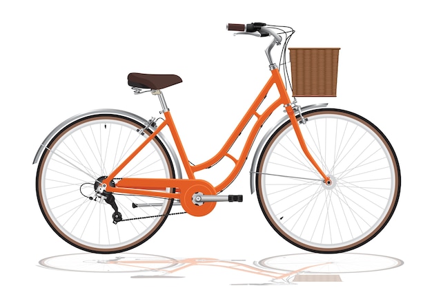 bicicletta arancione