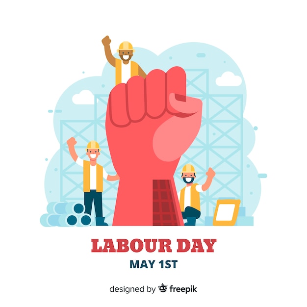 Buona festa dei lavoratori Vettore gratuito