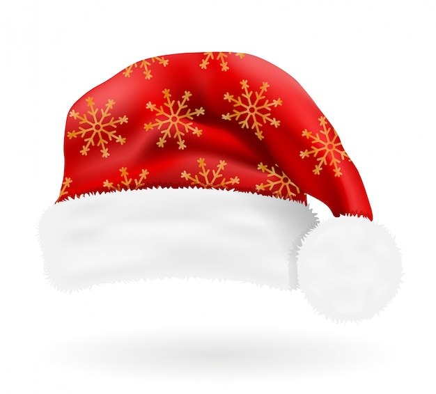 Cappello Di Natale.Cappello Di Natale Babbo Natale Vettore Premium