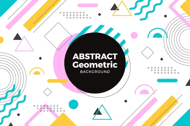 Carta da parati geometrica astratta Vettore gratuito