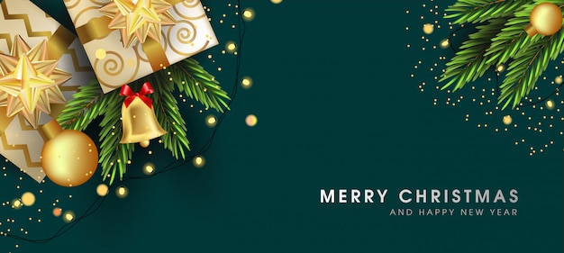 Buon Natale 105.Vettore Premium Cartolina D Auguri Di Buon Natale E Felice Anno Nuovo Con Bellissimi Elementi