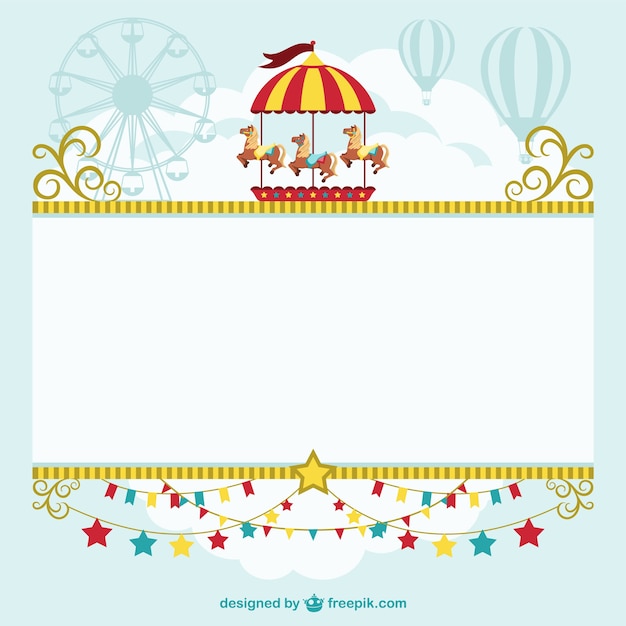 Circus modello di tenda free download Vettore gratuito