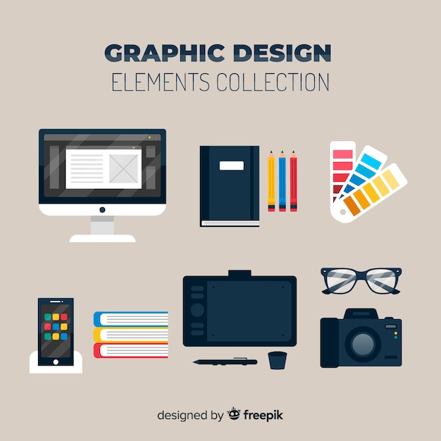 Collezione di elementi di design grafico Vettore gratuito