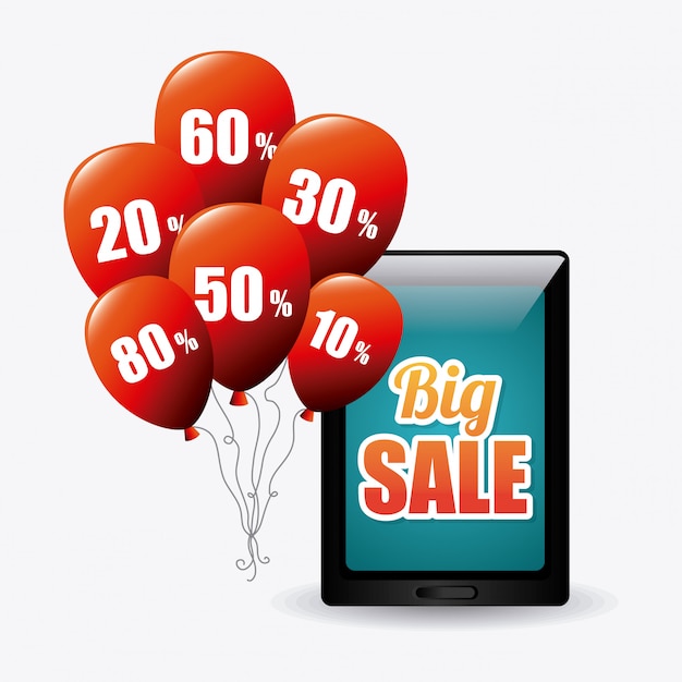 Cyber monday stagione dello shopping Vettore gratuito