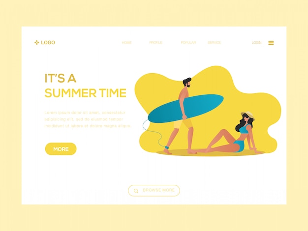 È un'illustrazione di web di ora legale Vettore Premium
