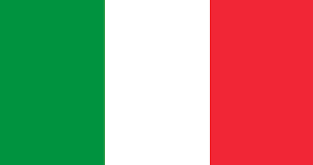 Illustrazione della bandiera dell'italia Vettore gratuito