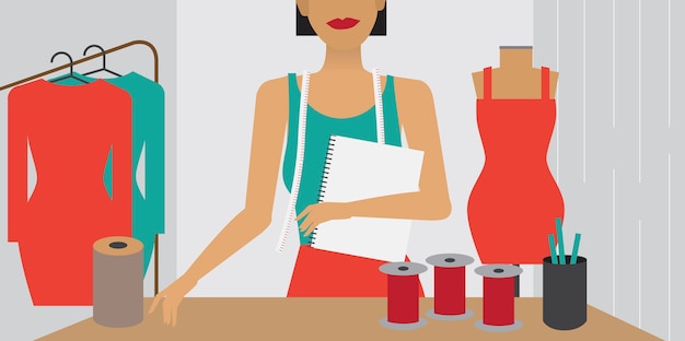 Illustrazione di carattere dello stile di vita della donna Vettore gratuito