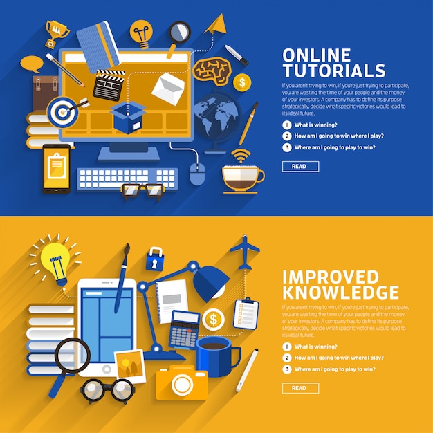 Illustrazioni di marketing digitale Vettore Premium