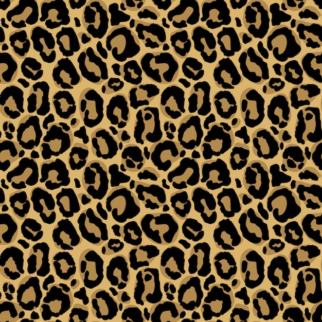Impronta animale. modello senza cuciture con texture di pelliccia di leopardo. ripetendo carta da imballaggio, carta da parati o scrapbooking. Vettore Premium