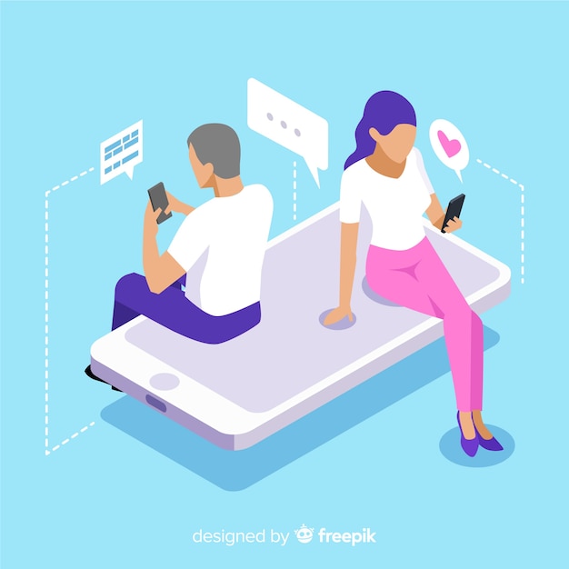 Le persone che utilizzano dispositivi tecnologici Vettore gratuito