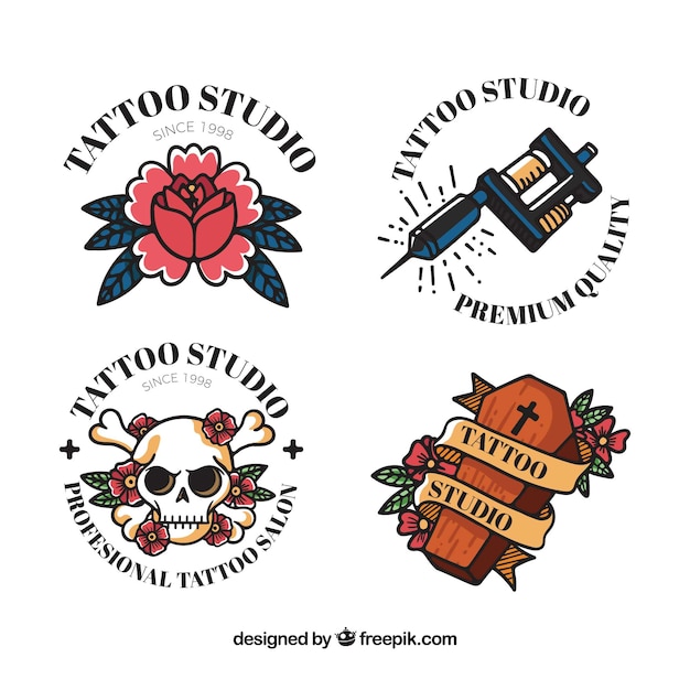 Download Free Logo Classico Tatuaggio Colorato Collecti Vettore Gratis Use our free logo maker to create a logo and build your brand. Put your logo on business cards, promotional products, or your website for brand visibility.