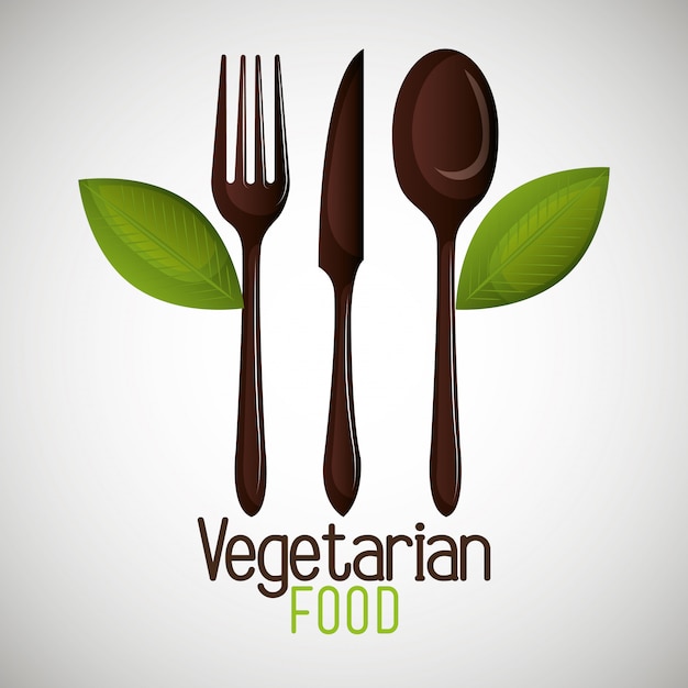 Menù vegetariano Vettore gratuito