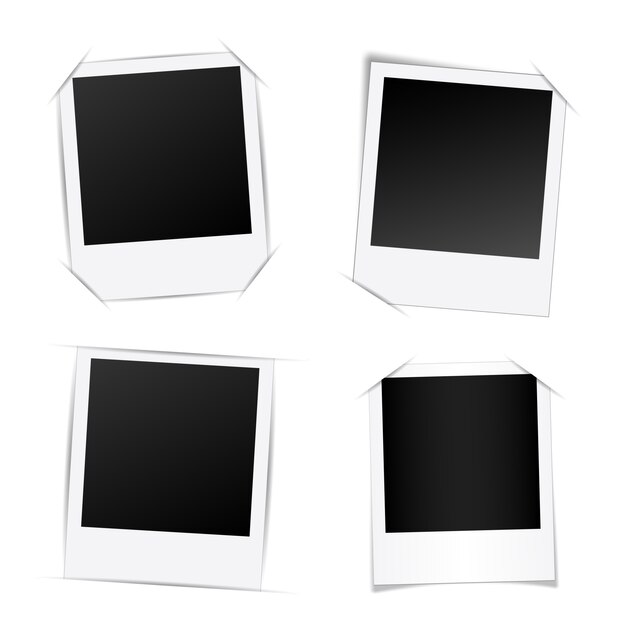 Mockup di modello di cornice fotografica creativa. Vettore Premium
