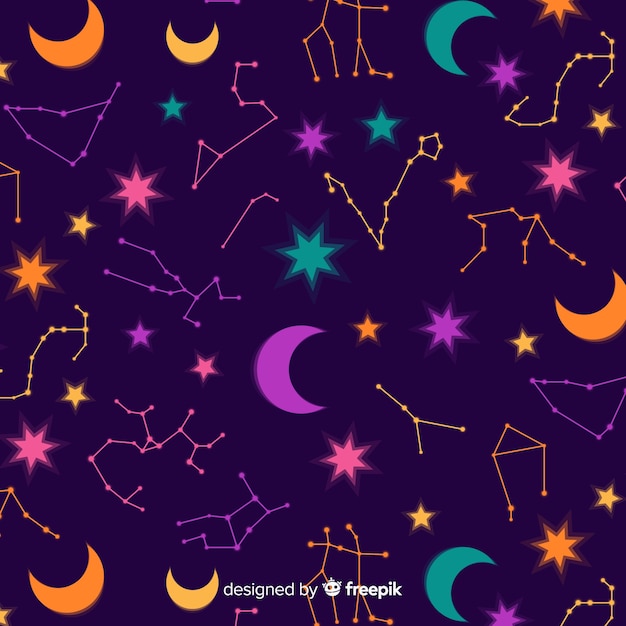 Modello dello zodiaco Vettore gratuito