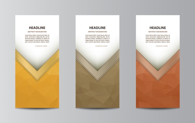 Modello di brochure ripiegabile Vettore Premium