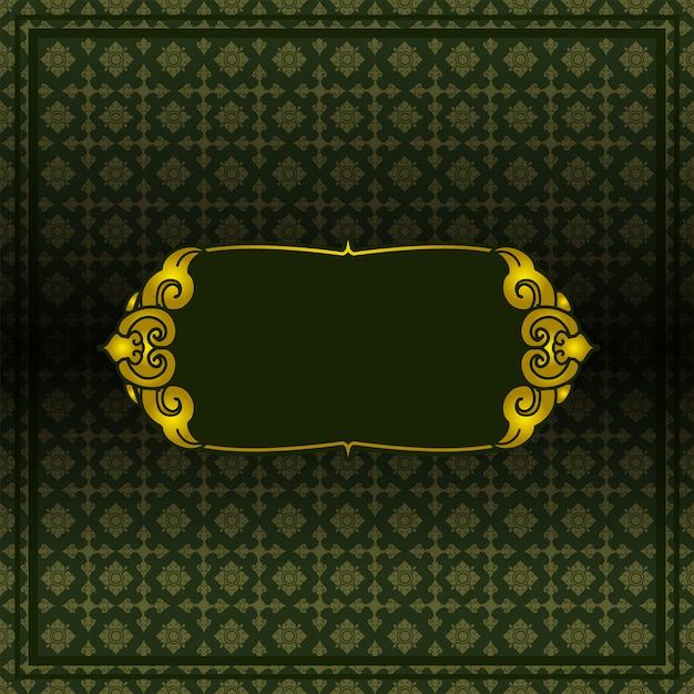Modello di carta da parati thai style01 Vettore Premium
