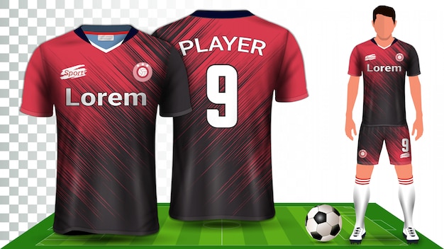 Download Modello di mockup di presentazione della maglia da calcio ...