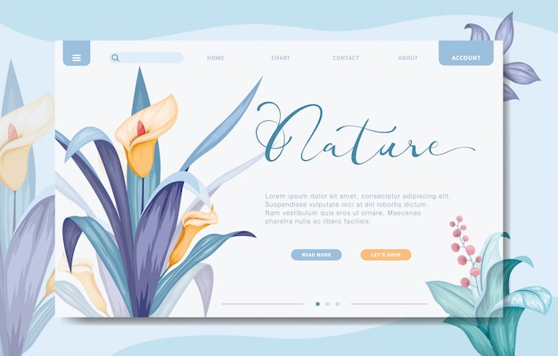 Modello di sito web di branding design moderno Vettore Premium