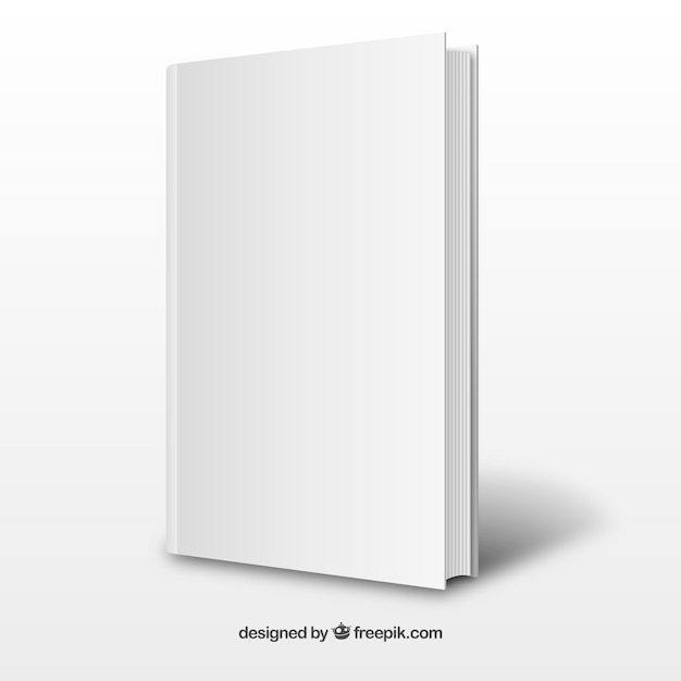 Download Realistico template libro bianco | Vettore Gratis