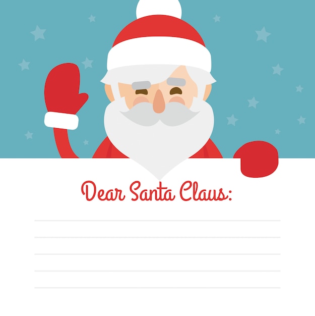 Babbo Natale Blu.Vettore Premium Segni L Illustrazione Di Buon Natale Della Lettera Del Babbo Natale Su Priorita Bassa Blu Caro Babbo Natale