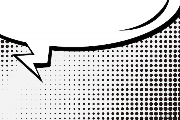 Sfondo bianco di stile comico pop art. Vettore Premium