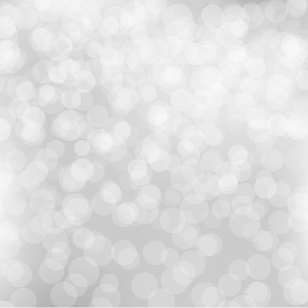 Sfondo di bokeh d'argento Vettore Premium