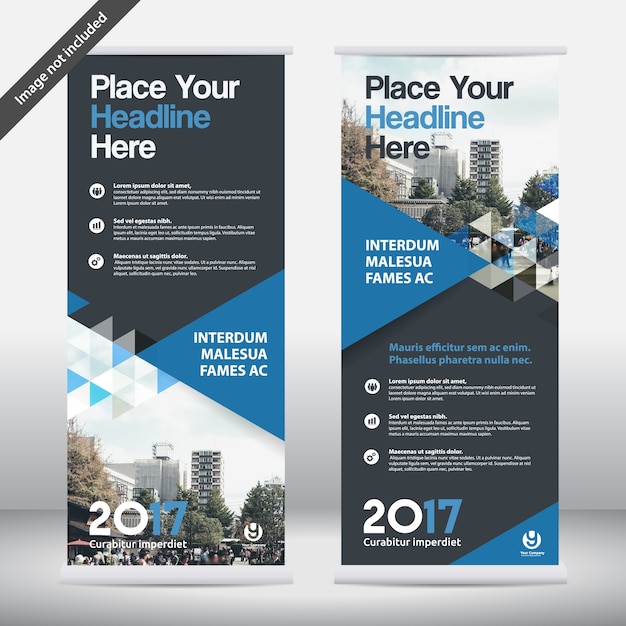 Sfondo di città Business Roll Up Design Template.Flag Banner Vettore Premium Sfondo di città Business Roll Up Design Template.Flag Banner Vettore Premium