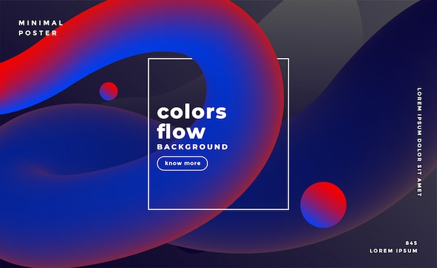 Sfondo di colori fluido scuro Vettore gratuito