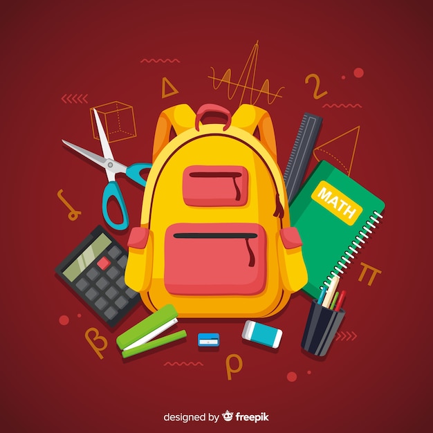 Sfondo di matematica Vettore gratuito