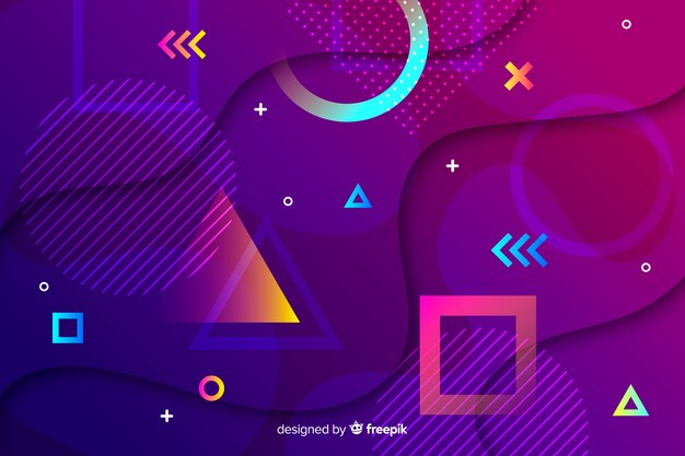 Sfondo geometrico Vettore gratuito