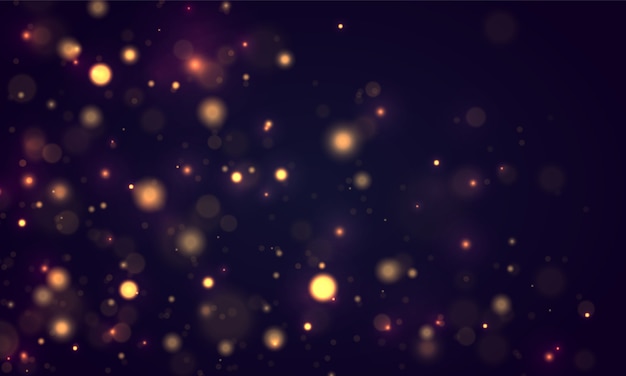 Sfondo nero, bianco, argento con effetto bokeh. Vettore Premium