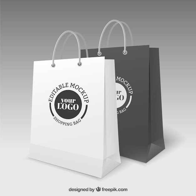 Download Shopping bags mockup | Vettore Gratis
