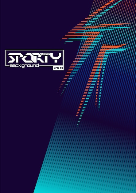 Sportivo sfondo astratto Vettore Premium