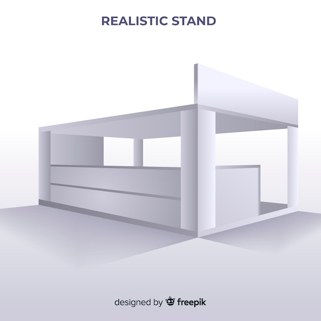 Supporto moderno con design realistico Vettore gratuito