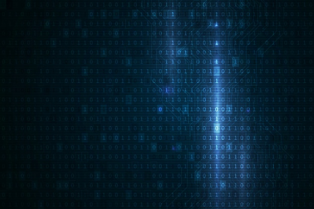 Tecnologia della linea di circuiti digitali e protezione della privacy dei dati Vettore Premium