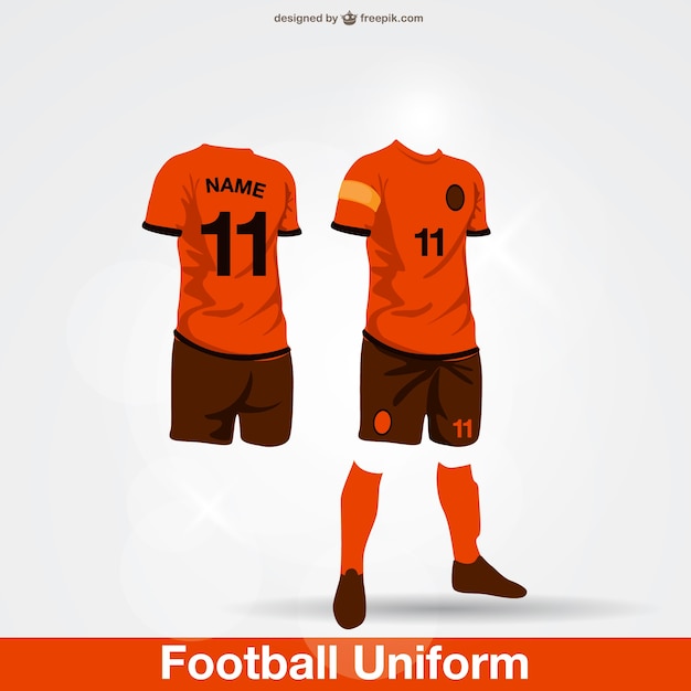 Uniforme di calcio Vettore gratuito
