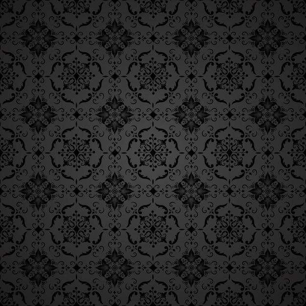 Vector damasco sfondo senza soluzione di continuità. ornamento classico di lusso antiquariato damasco, texture senza soluzione di continuità vittoriana reale per sfondi, tessile, confezionamento. tema barocco floreale squisito. Vettore gratuito