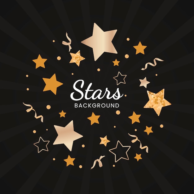 Vettore festivo di progettazione del fondo delle stelle Vettore gratuito