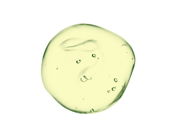 Alo vera cosmetische gel, groene serumdruppel Premium Foto