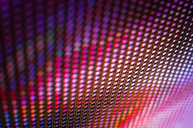 Closeup led wazig scherm. led soft focus achtergrond. Premium Foto