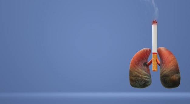 De 3d-rendering wereld geen tabak dag afbeelding achtergrond. Premium Foto