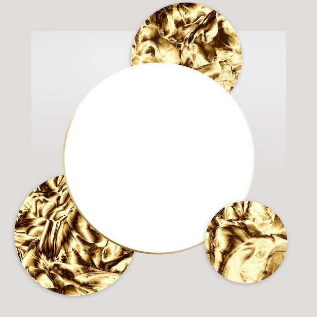 Gouden abstract minimaal sjabloonontwerp. Premium Foto
