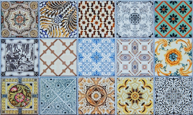 oogsten agenda tactiek Keramische tegels patronen uit portugal. | Premium Foto