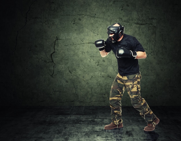 Krav maga-jager Premium Foto