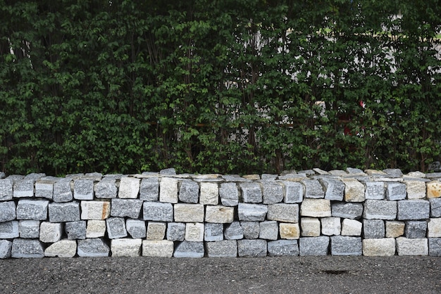 Muur van betonblokken Gratis Foto