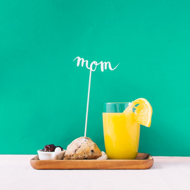 Ontbijt en moederdag concept | Gratis Foto