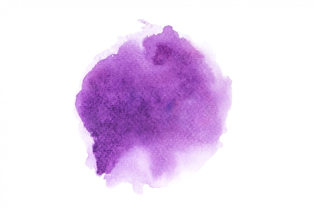 Paarse aquarel vlek met kleur tinten verf achtergrond Premium Foto