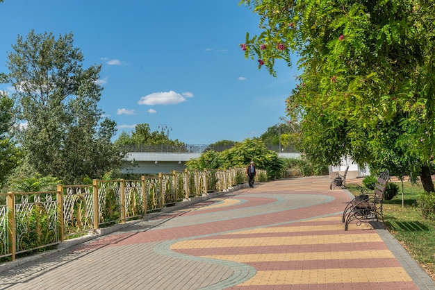 Tiraspol, moldavië 06.09.2021. catherine park in tiraspol ...