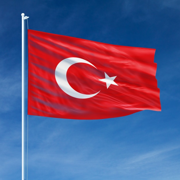 Turkije vlag vliegen | Premium Foto